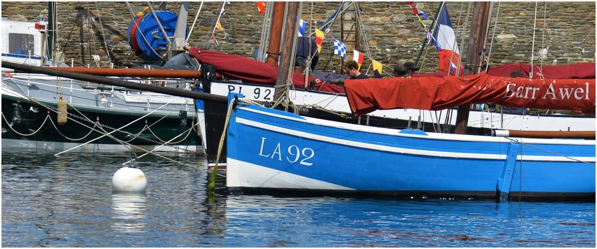 Détail de la coque de Barr Awel au port