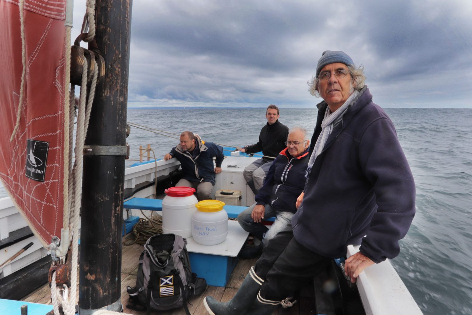 Équipage de Barr Awel en route vers la fête maritime de Binic